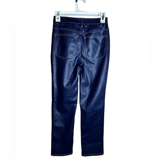 New STAUD Elliot Pant Vegan Leather Navy - Picture 2 of 9